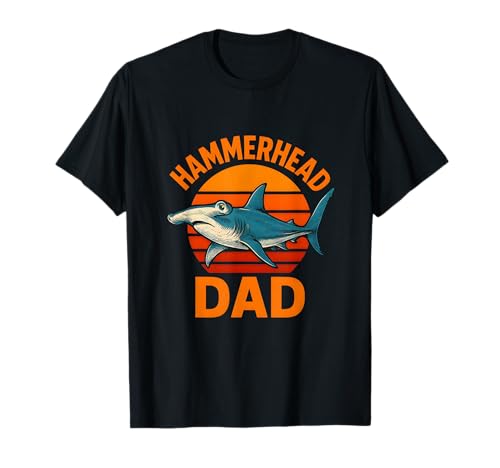 Hammerhead Dad Herren Ocean Surfs Up Retro Sunset Cool T-Shirt Hammerhead Dad Herren Ocean Surfs Up Retro Sunset Cool T-Shirt von Hammerhead Harmony - Surf's Up Shark Apparel