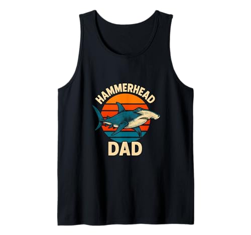 Hammerhead Dad Herren Ocean Surfs Up Retro Sunset Cool Tank Top Hammerhead Dad Herren Ocean Surfs Up Retro Sunset Cool Tank Top von Hammerhead Harmony - Surf's Up Shark Apparel