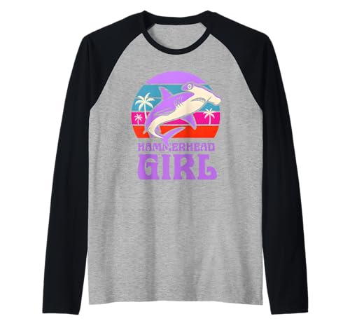 Hammerhead Girl Cute Damen Ocean Shark Surf Raglan Hammerhead Girl Cute Damen Ocean Shark Surf Raglan von Hammerhead Harmony - Surf's Up Shark Apparel