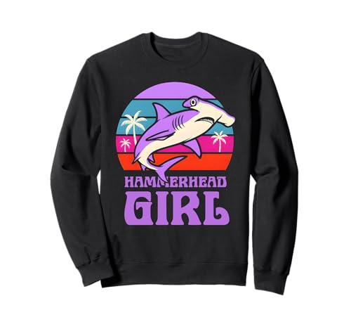 Hammerhead Girl Cute Damen Ocean Shark Surf Sweatshirt Hammerhead Girl Cute Damen Ocean Shark Surf Sweatshirt von Hammerhead Harmony - Surf's Up Shark Apparel