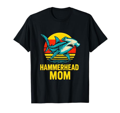 Hammerhead Mom Cute Surfs Up Damen Ocean T-Shirt Hammerhead Mom Cute Surfs Up Damen Ocean T-Shirt von Hammerhead Harmony - Surf's Up Shark Apparel