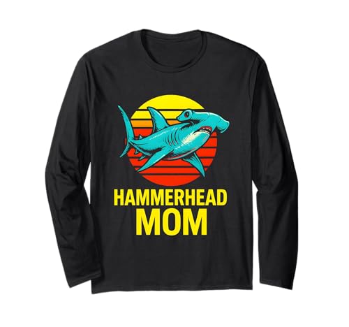 Hammerhead Mom Surfs Up Damen Ocean Langarmshirt Hammerhead Mom Surfs Up Damen Ocean Langarmshirt von Hammerhead Harmony - Surf's Up Shark Apparel