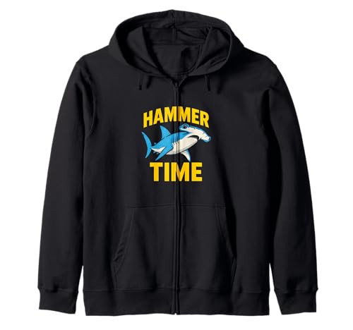 Hammerhead Shark Hammer Time Retro Herren Surf Kapuzenjacke Hammerhead Shark Hammer Time Retro Herren Surf Kapuzenjacke von Hammerhead Harmony - Surf's Up Shark Apparel