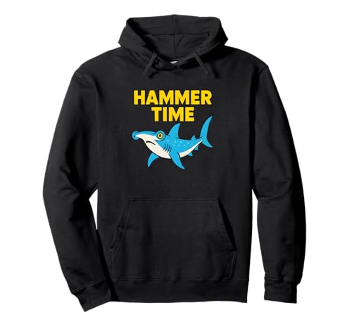 Hammerhead Shark Hammer Time Retro Herren Surf Pullover Hoodie Hammerhead Shark Hammer Time Retro Herren Surf Pullover Hoodie von Hammerhead Harmony - Surf's Up Shark Apparel