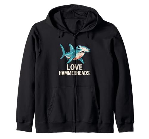 Hammerhead Shark Love Cute Damen Surf Kapuzenjacke Hammerhead Shark Love Cute Damen Surf Kapuzenjacke von Hammerhead Harmony - Surf's Up Shark Apparel