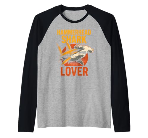 Hammerhead Shark Lover Retro Herren Surf Raglan Hammerhead Shark Lover Retro Herren Surf Raglan von Hammerhead Harmony - Surf's Up Shark Apparel