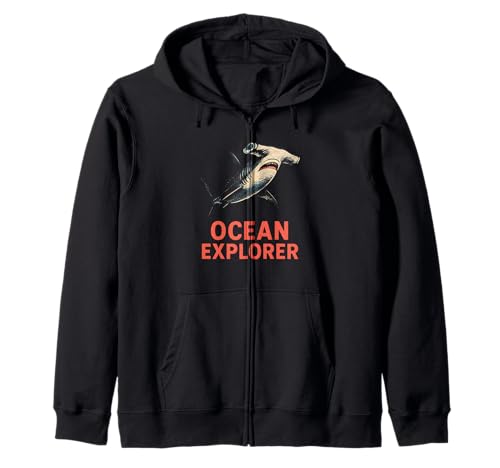 Hammerhead Shark Ocean Explorer Surf's Up Herren Beach Kapuzenjacke Hammerhead Shark Ocean Explorer Surf's Up Herren Beach Kapuzenjacke von Hammerhead Harmony - Surf's Up Shark Apparel