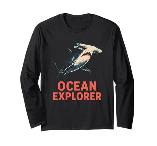 Hammerhead Shark Ocean Explorer Surf's Up Herren Beach Langarmshirt Hammerhead Shark Ocean Explorer Surf's Up Herren Beach Langarmshirt von Hammerhead Harmony - Surf's Up Shark Apparel