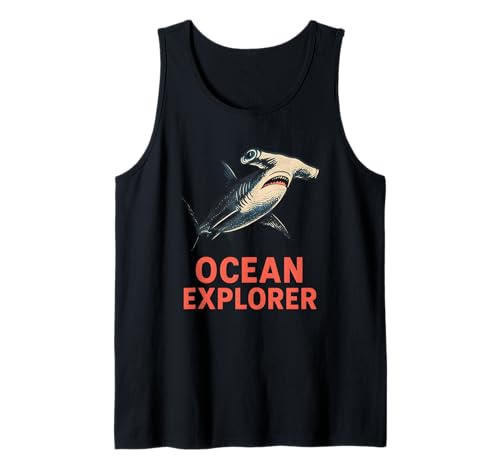 Hammerhead Shark Ocean Explorer Surf's Up Herren Beach Tank Top von Hammerhead Harmony - Surf's Up Shark Apparel