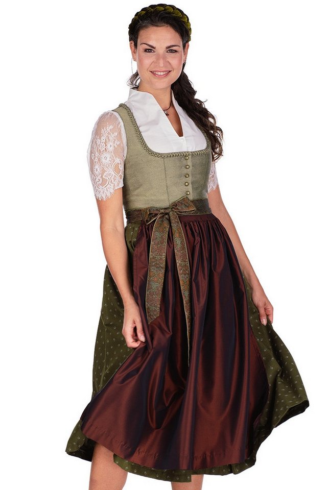Hammerschmid Dirndl Dirndl lang 2tlg. - PILLERSEE - helloliv/oliv/rost von Hammerschmid