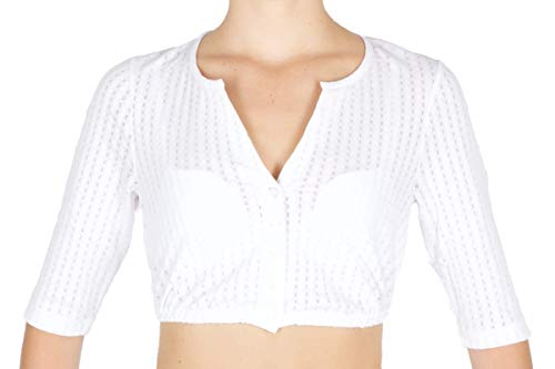 Hammerschmid Dirndlbluse Carola Weiss Größe 38 von Hammerschmid
