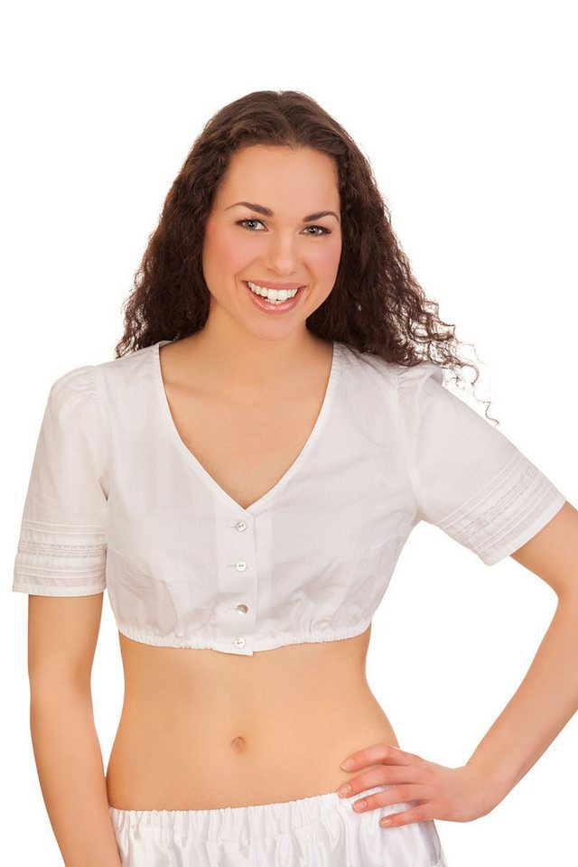 Hammerschmid Dirndlbluse Dirndlbluse - BÄRBEL - weiß von Hammerschmid