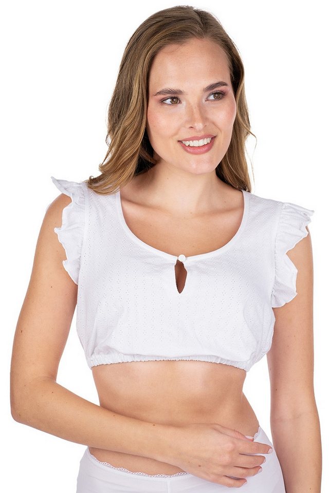 Hammerschmid Dirndlbluse Dirndlbluse - CORINNA FA - weiß von Hammerschmid