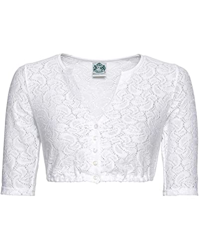 Hammerschmid Dirndlbluse Gerlinde 3/4-Arm Weiß 40 von Hammerschmid