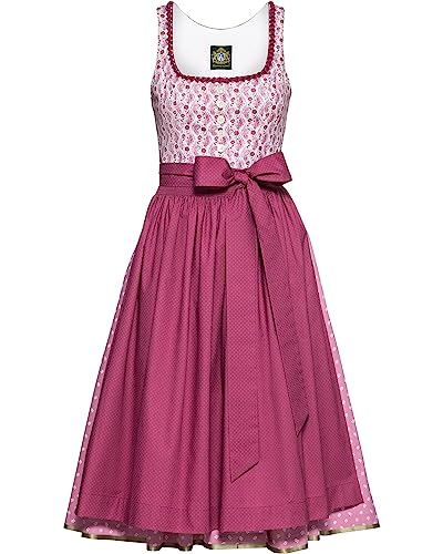 Hammerschmid Midi-Dirndl Koflersee mit Paisley-Muster Beere 38 von Hammerschmid