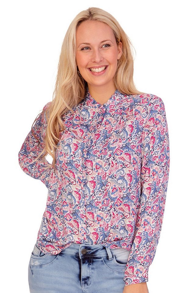 Hammerschmid Trachtenbluse Trachtenbluse - VERA - weiß/geblümt von Hammerschmid