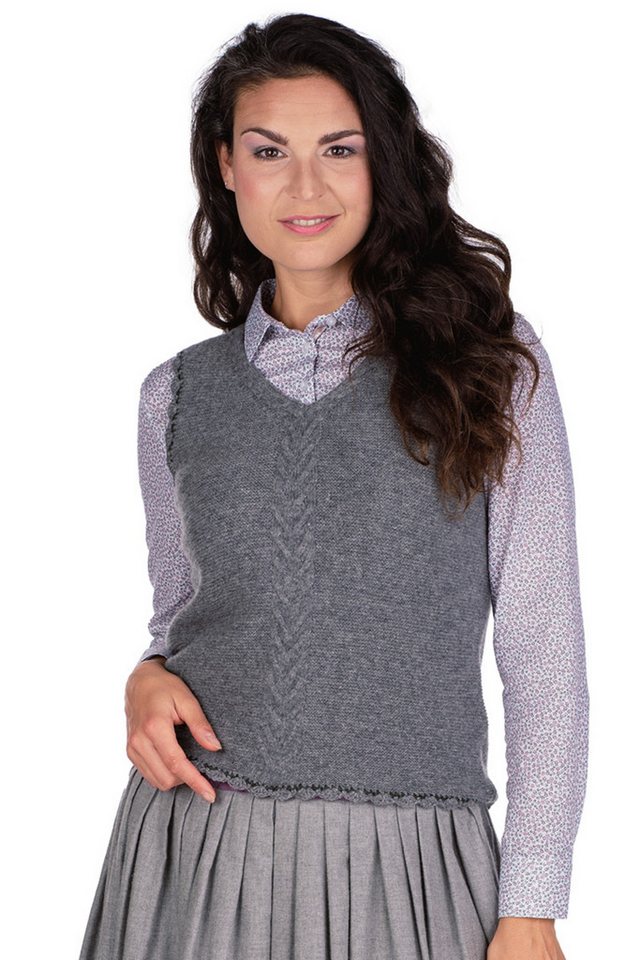 Hammerschmid Trachtenweste Pullunder Damen - RAURIS - eisgrau, grau von Hammerschmid