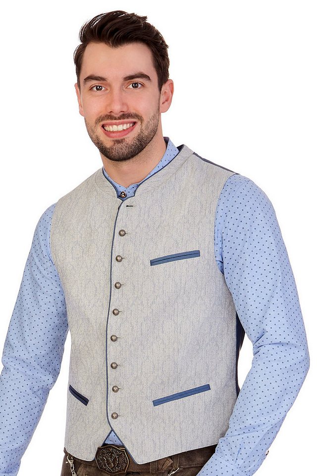 Hammerschmid Trachtenweste Trachtenweste - MARIUS - hellgrau von Hammerschmid