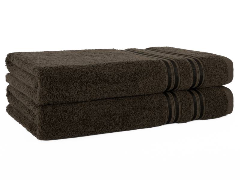 HAMMETEX Duschtuch "2er Set Badetücher 70x140 cm, 100% Baumwolle, Weich & Saugstark" mit Bordüre, einfarbig, weich HAMMETEX Duschtuch "2er Set Badetücher 70x140 cm, 100% Baumwolle, Weich & Saugstark" mit Bordüre, einfarbig, weich von Hammetex