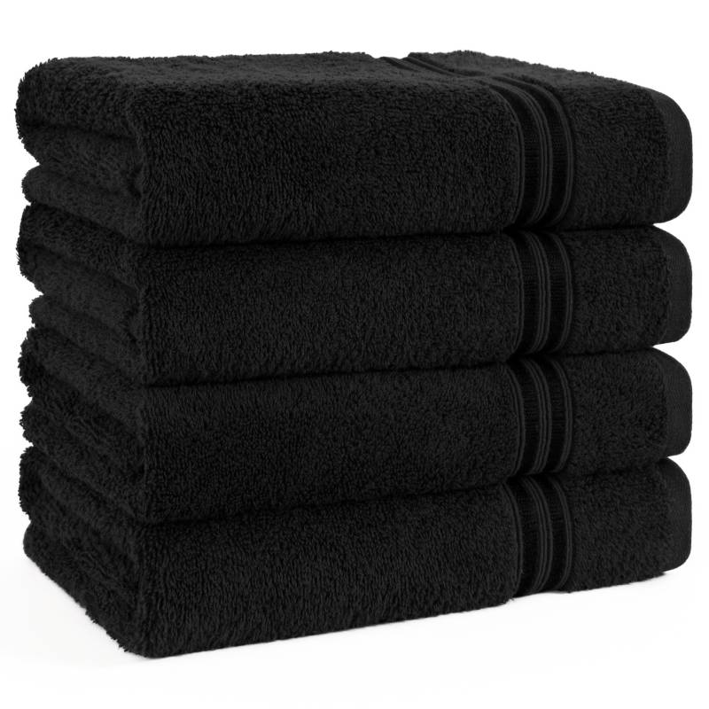 HAMMETEX Handtuch Set "4er Set Handtücher 50x100 cm, 100% Baumwolle, Weich & Saugstark" mit Bordüre, einfarbig, weich HAMMETEX Handtuch Set "4er Set Handtücher 50x100 cm, 100% Baumwolle, Weich & Saugstark" mit Bordüre, einfarbig, weich von Hammetex