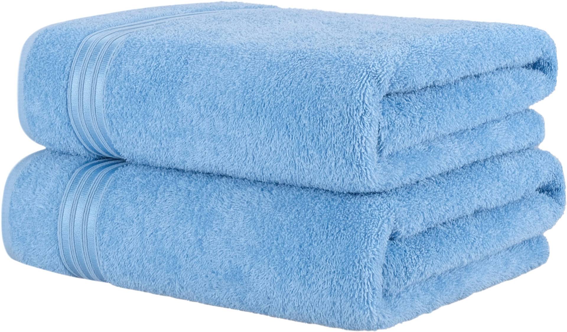 HAMMETEX Saunatuch "Hammetex 2er Set extra große Saunatücher", (Packung, 2 St., 80x200 Saunatücher), 100% Baumwolle – Weich & Saugfähig – Luxuriöse Große Spa-Badetücher von Hammetex