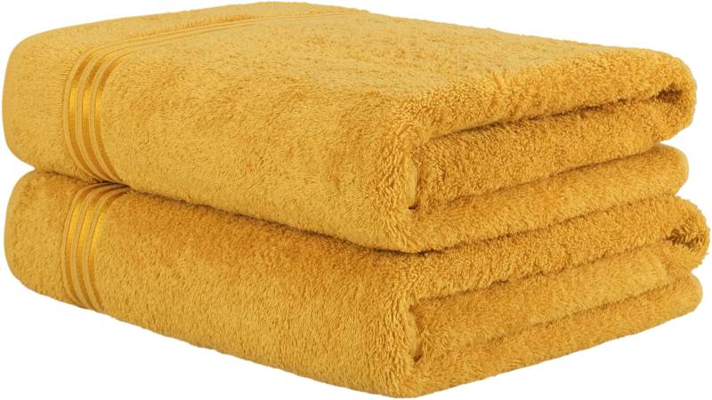 HAMMETEX Saunatuch "Hammetex 2er Set extra große Saunatücher", (Packung, 2 St., 80x200 Saunatücher), 100% Baumwolle – Weich & Saugfähig – Luxuriöse Große Spa-Badetücher von Hammetex