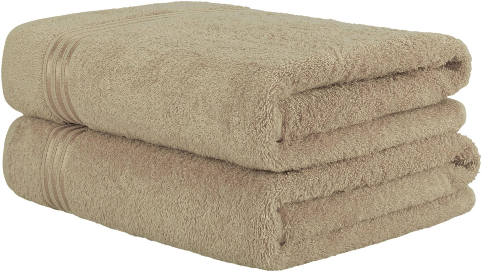 HAMMETEX Saunatuch "Hammetex 2er Set extra große Saunatücher" 100% Baumwolle – Weich & Saugfähig – Luxuriöse Große Spa-Badetücher von Hammetex