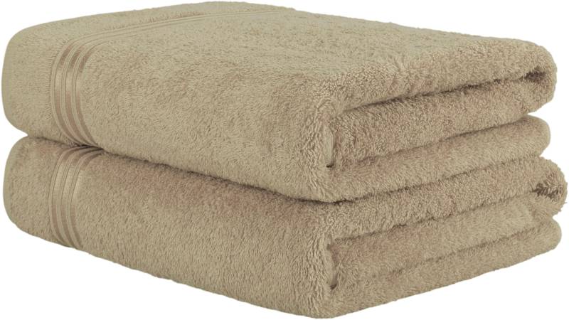 HAMMETEX Saunatuch "Hammetex 2er Set extra große Saunatücher" 100% Baumwolle – Weich & Saugfähig – Luxuriöse Große Spa-Badetücher von Hammetex