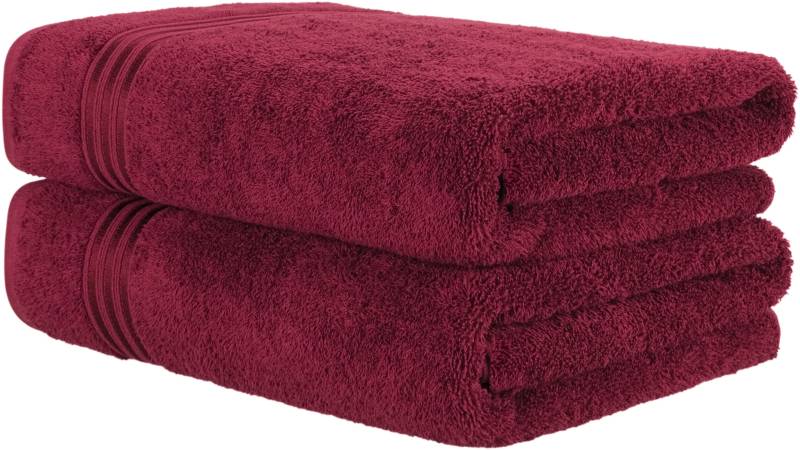 HAMMETEX Saunatuch "Hammetex 2er Set extra große Saunatücher" 100% Baumwolle – Weich & Saugfähig – Luxuriöse Große Spa-Badetücher von Hammetex