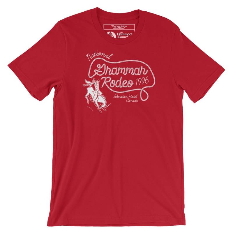 Nationalen Grammatik Rodeo 1996-100 % Baumwolle T-Shirt-Gerade Geschnitten von HammockComplex