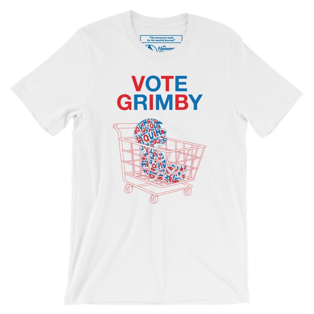 Vote Grimby - 100% Baumwolle T-Shirt Straight Cut Vote Grimby - 100% Baumwolle T-Shirt Straight Cut von HammockComplex