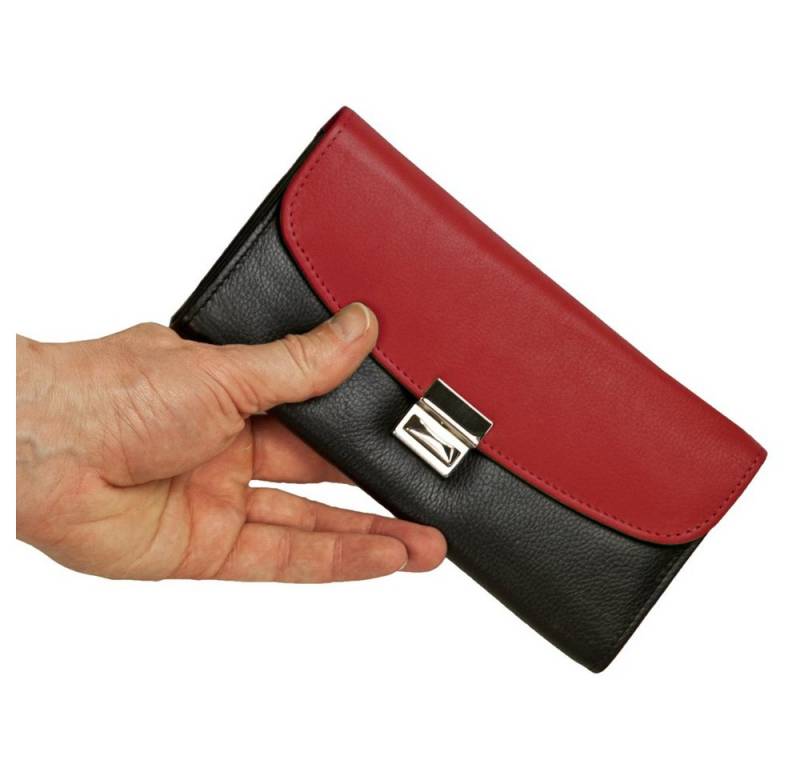 Hamosons Kellnerbörse Profi Kellnerbörse / Kellnergeldbeutel Schwarz mit Rot, Hamosons von Hamosons