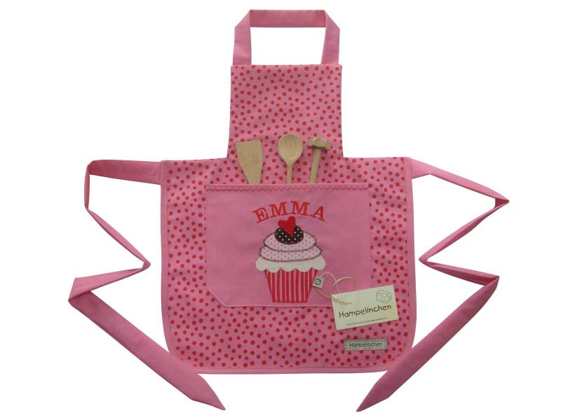 Kinderschürze Mit Namen Ab 2 1/2 J von Hampelinchen