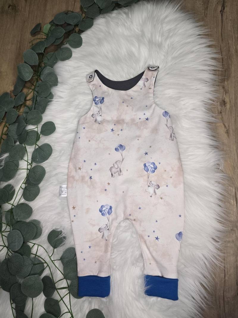 Handgemachter Baby Strampler Jersey | Größe 62 Mitwachsbündchen & Druckknöpfe von HamptiDamptiDesigns