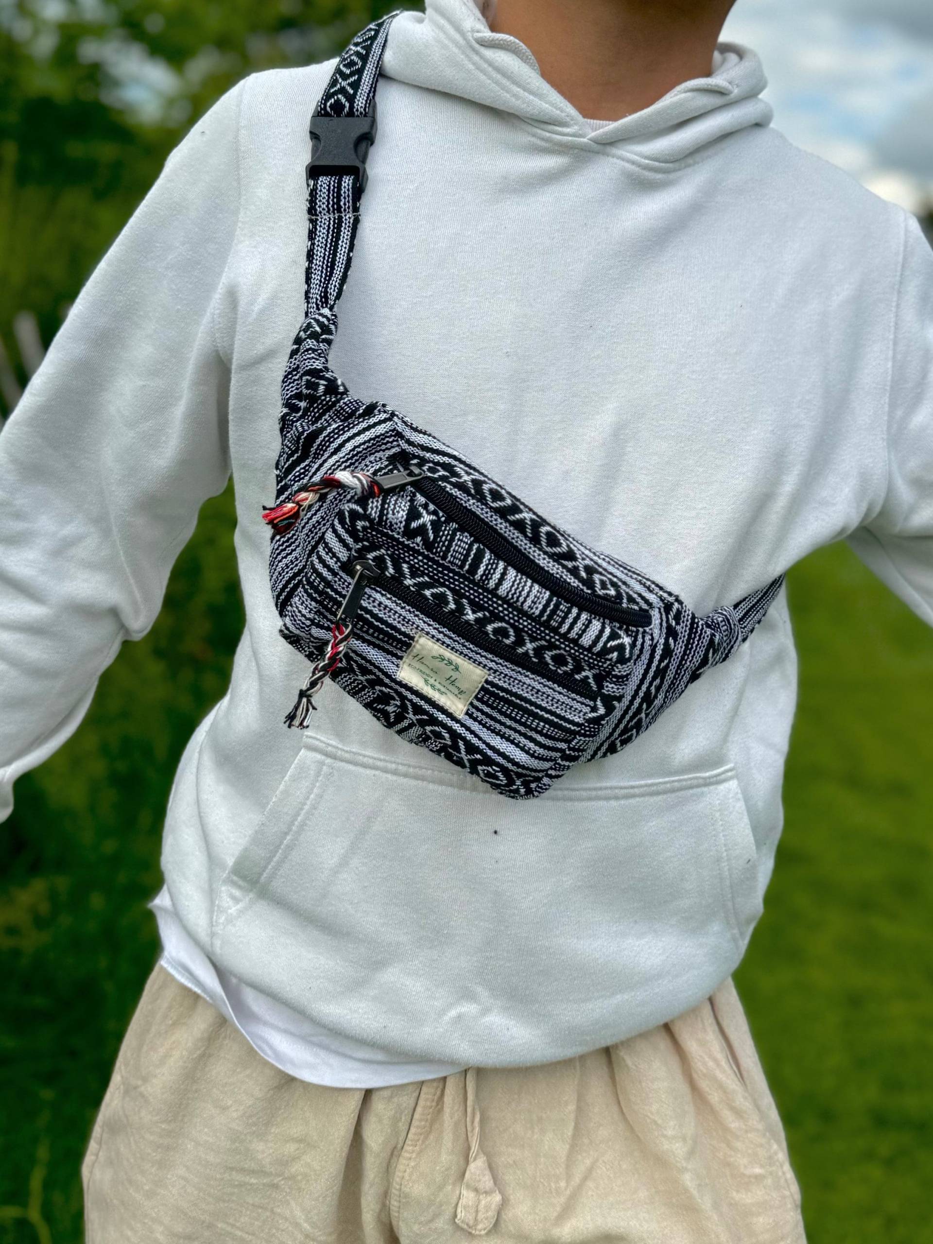 Ethno Baumwolle Print Bauchtasche Handgemachte Hippie Festival Bauchtasche von HamroHemp