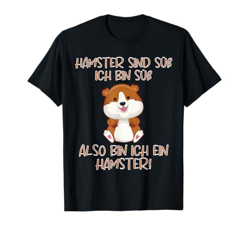 Ich bin ein Hamster - Cooles Jungs und Mädchen Tierliebhaber T-Shirt von Hamster Tshirt Damen, Herren und Kinder