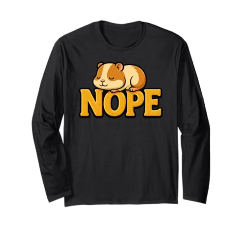 Lustiger Hamster Nope Lazy Animal Lover Jungen Mädchen Kinder Langarmshirt von HamsterAxis1