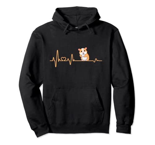 Herzschlag Hamster lustig Hamsterliebe Herren Damen Kinder Pullover Hoodie Herzschlag Hamster lustig Hamsterliebe Herren Damen Kinder Pullover Hoodie von Hamsterliebhaber Geschenke Geschenk Hamster süß