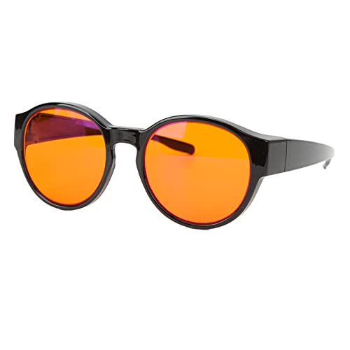 Hamwesh Blue Light Blocking Brille, Anti Blendung Augenstammlinderung mit PC -Nasenclip für Computer und Telefon Verwendet von Männern Frauen Gaming (Runden) von Hamwesh