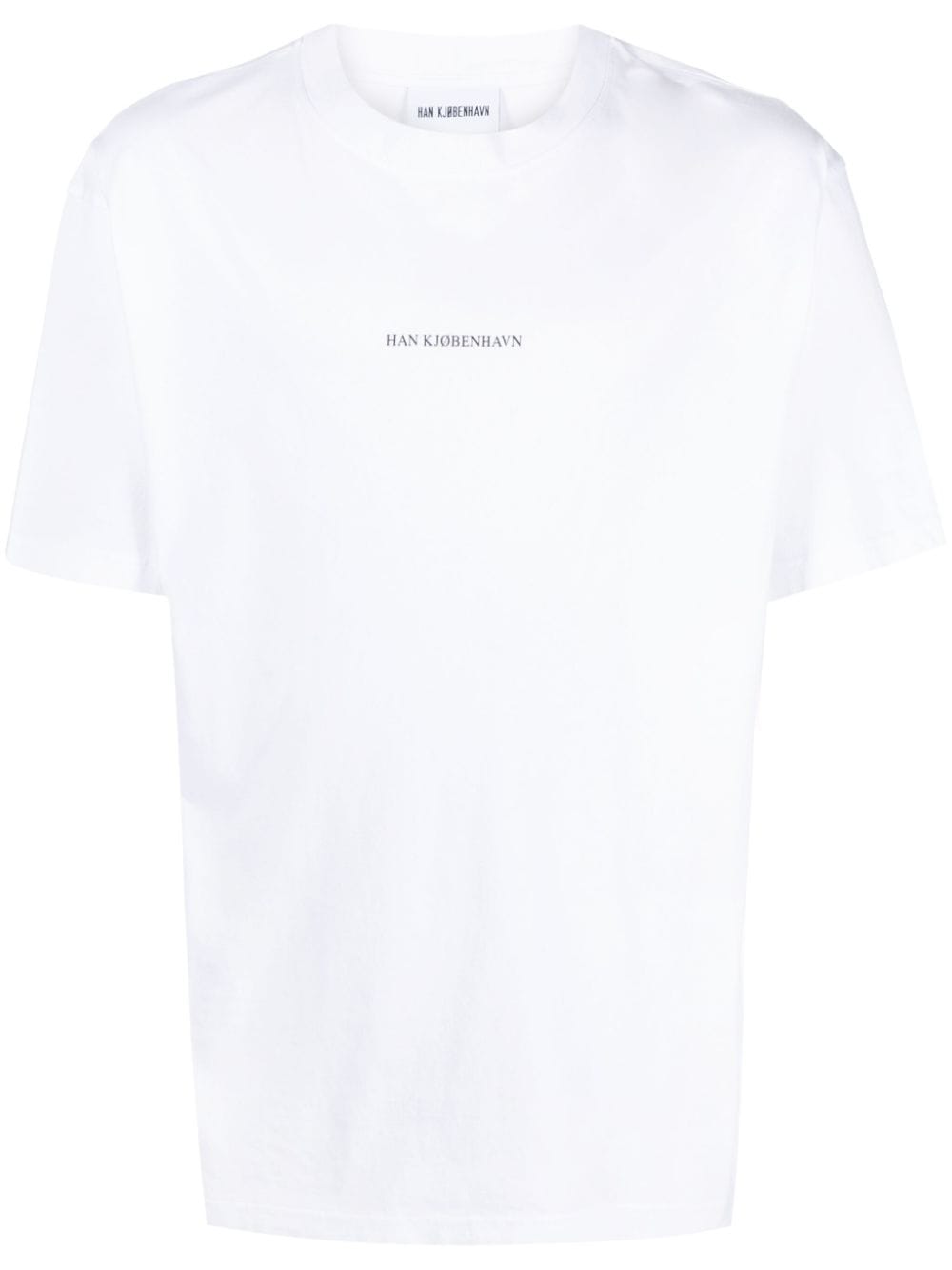 Han Kjøbenhavn T-Shirt aus Bio-Baumwolle mit Print - Weiß von Han Kjøbenhavn