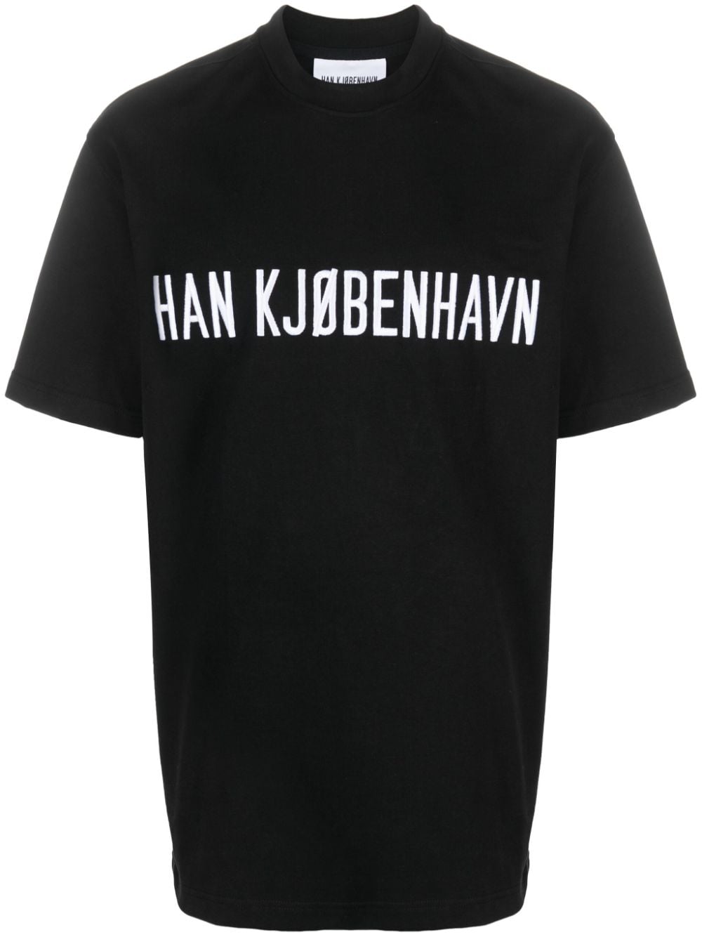 Han Kjøbenhavn T-Shirt aus Bio-Baumwolle mit Print - Schwarz von Han Kjøbenhavn