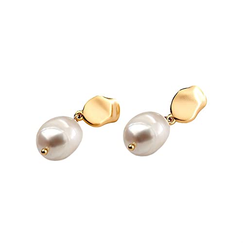 Ohrhänger for Damen, Sterlingsilber, mit Perlen eingelegt, mit Edelsteinen, geometrisch, modisch, Geschenke, zierlich, Festival von HanDuo