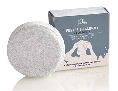 Ovis Festes Shampoo For Men reinigt und pflegt mit Pflanzenölen und Schafmilch ohne Palmöl 50 g von HanSen Ovis GmbH