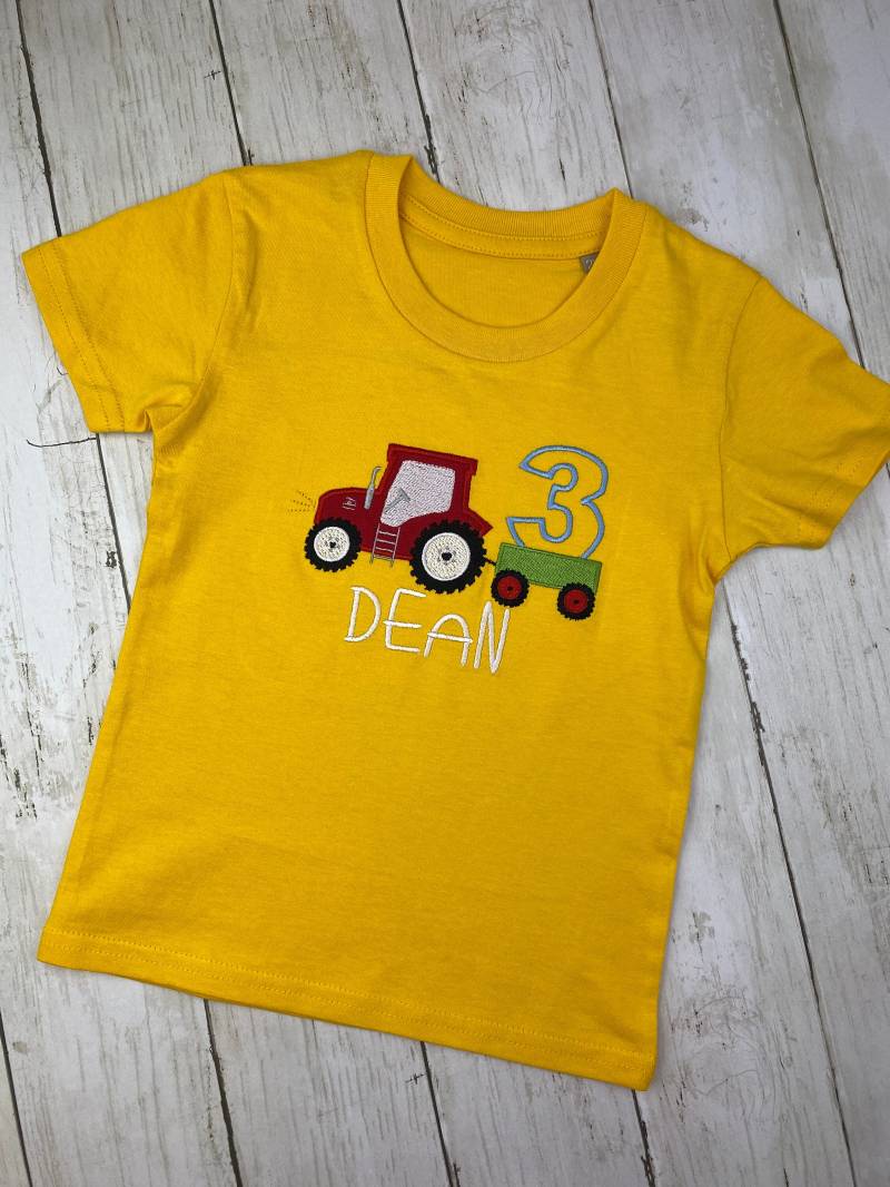 Geburtstagsshirt Traktor T-Shirt Bulldog Trecker Schlepper Mit Zahl Geburtstagsshirt Traktor T-Shirt Bulldog Trecker Schlepper Mit Zahl von HanaShopDE