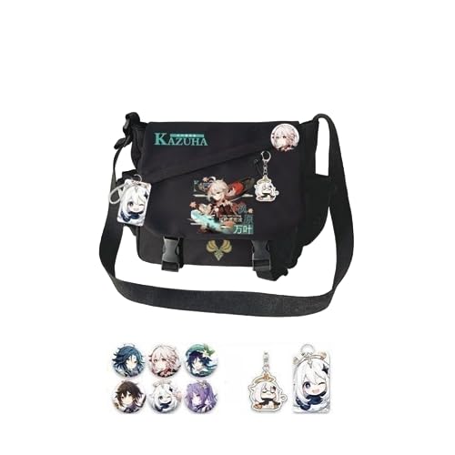 1 x Genshin Impact Schultertasche mit Spielfiguren, Segeltuch, Kuriertasche für Fans, Stil 3, ONE SIZE 1 x Genshin Impact Schultertasche mit Spielfiguren, Segeltuch, Kuriertasche für Fans, Stil 3, ONE SIZE von Hanaiette