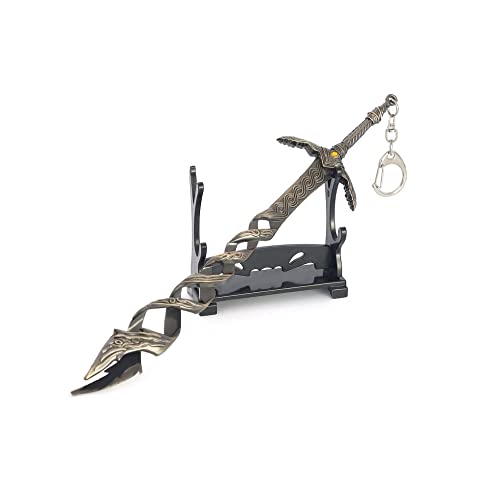 Hanaiette 1 x Schlüsselanhänger mit Elden-Ringspiel, Peripheriewaffen, mit Ständer für Anime-Fans, Stil 2, Einheitsgröße von Hanaiette