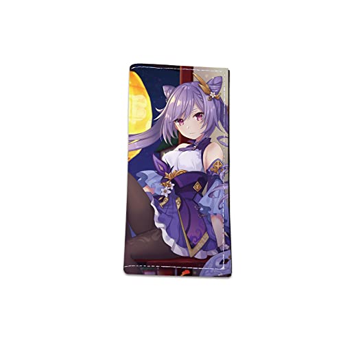 Hanaiette 1 x Genshin Impact Peripheral Tri-Fold Long Wallet Full Color Printed Short Leather 18 x 9 x 1 cm Wallet, stil 1, Einheitsgröße, Modern von Hanaiette