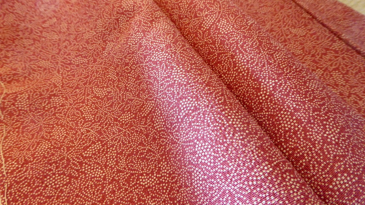 Original Kimono Aus Japan, "Edokomon", Seide, Dunkelrot Handgenäht Original Kimono Aus Japan, "Edokomon", Seide, Dunkelrot Handgenäht von HanamomoDesign