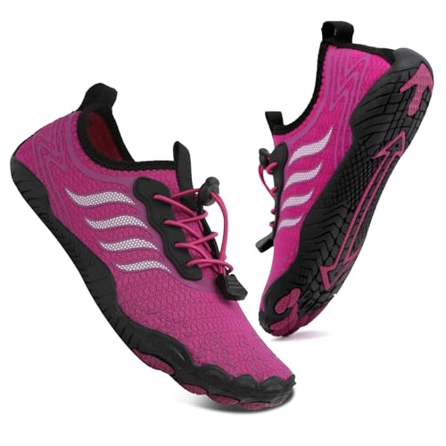 Badeschuhe Wasserschuhe Herren Damen Strandschuhe Barfußschuhe Sommer Schwimmschuhe Aquaschuhe Schnell Trocknen Surfschuhe Lila EU40 Badeschuhe Wasserschuhe Herren Damen Strandschuhe Barfußschuhe Sommer Schwimmschuhe Aquaschuhe Schnell Trocknen Surfschuhe Lila EU40 von Hanani