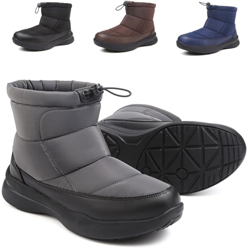 Winterstiefel Herren Winterschuhe Warm Gefüttert Schneestiefel Rutschfest Stiefel Leicht Wanderschuhe Bequem Trekkingschuhe Outdoor Boots Dunkelgrau 42EU Winterstiefel Herren Winterschuhe Warm Gefüttert Schneestiefel Rutschfest Stiefel Leicht Wanderschuhe Bequem Trekkingschuhe Outdoor Boots Dunkelgrau 42EU von Hanani